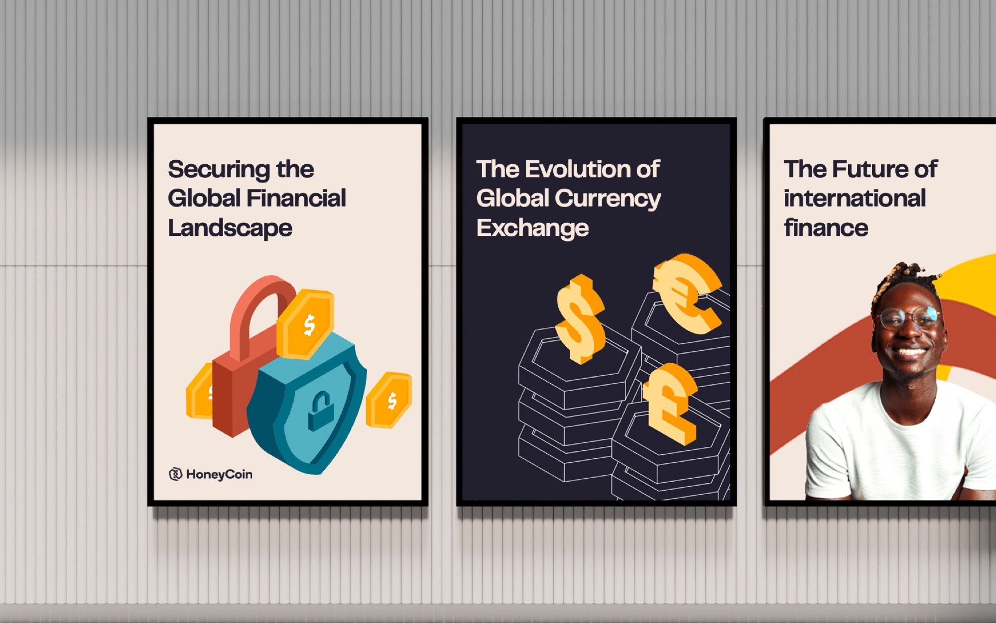 Honeycoin brand refresh poster