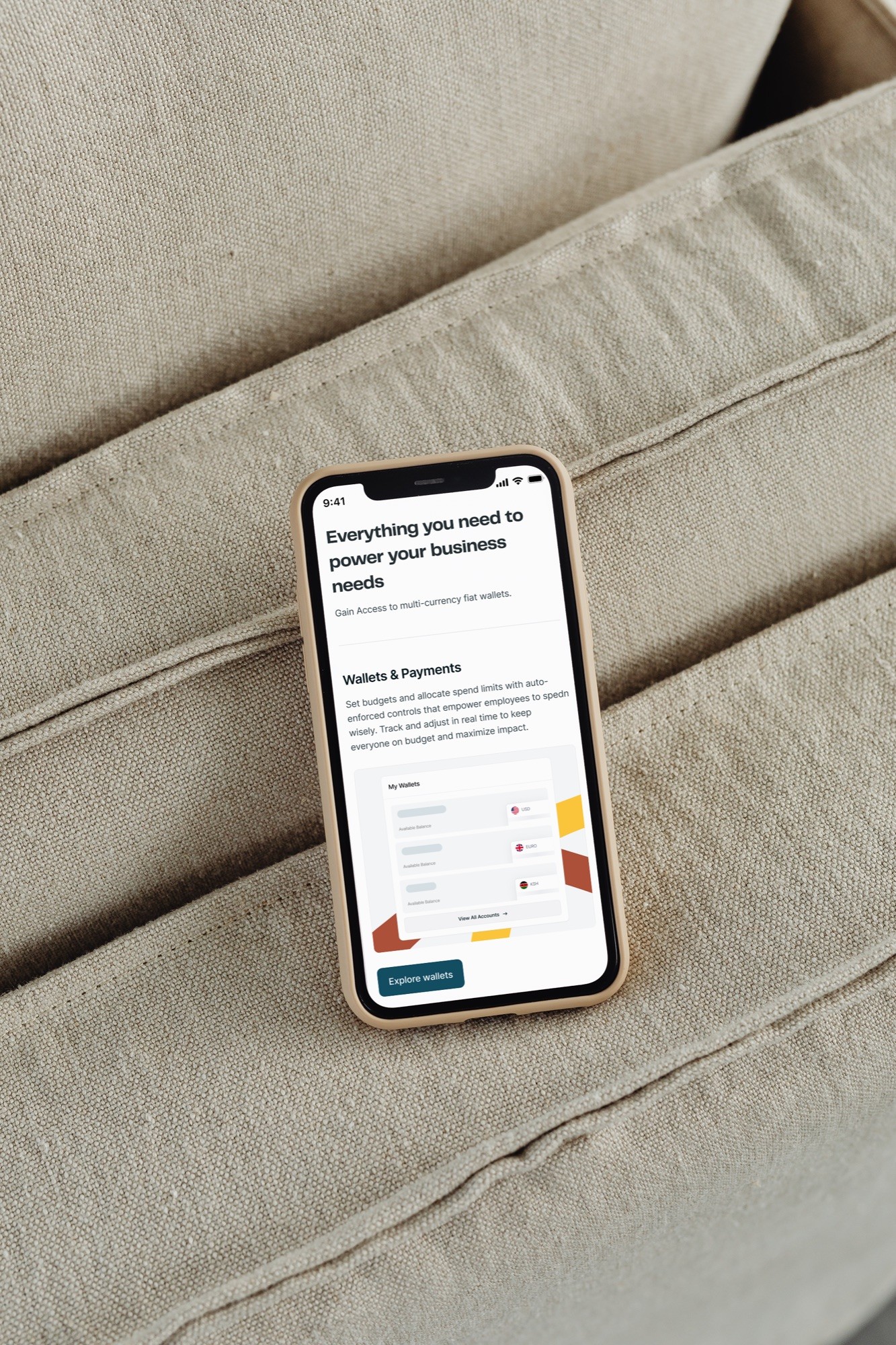 Honeycoin app on a phone in hand