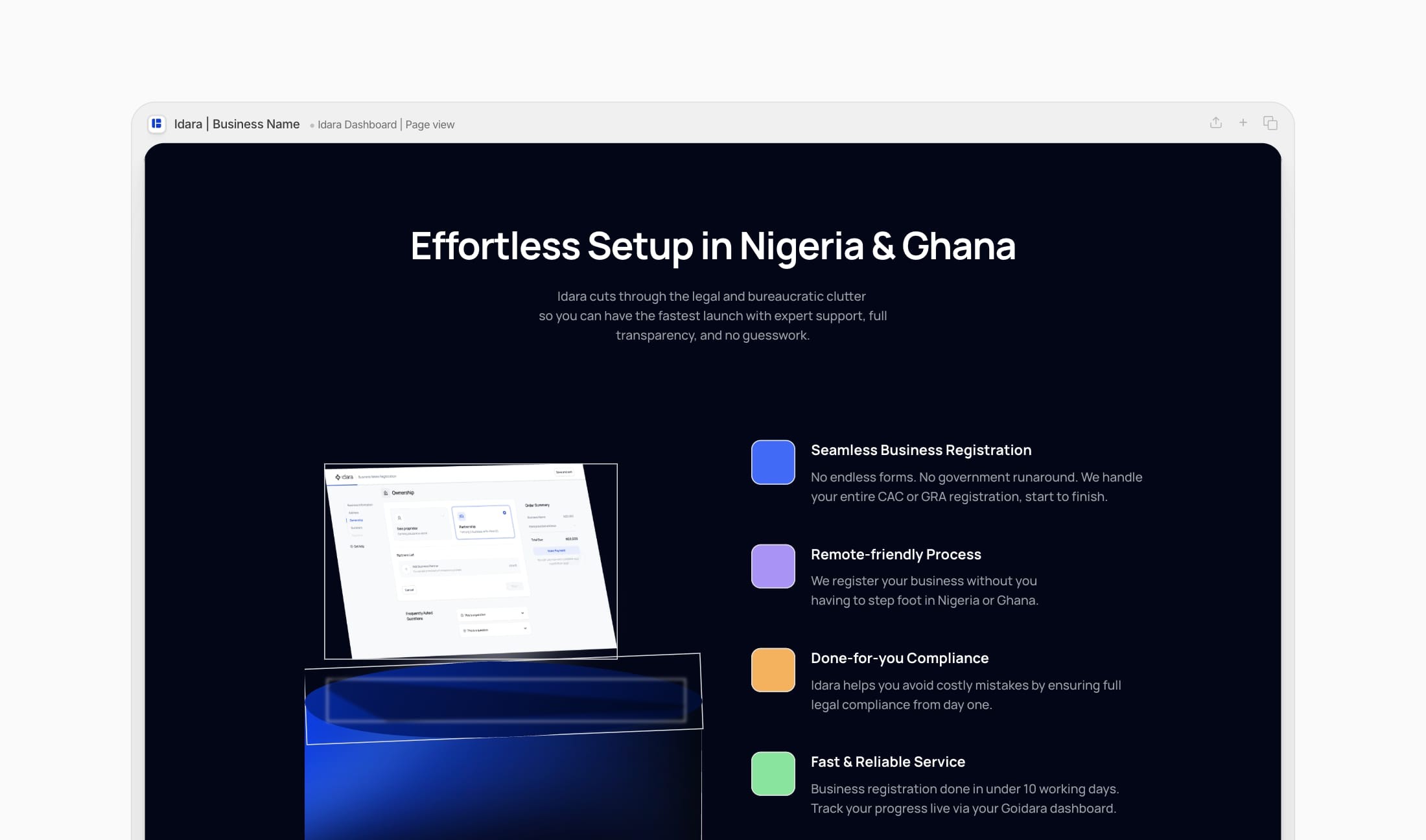 Idara: The platform automating company registration and licensing in Africa.