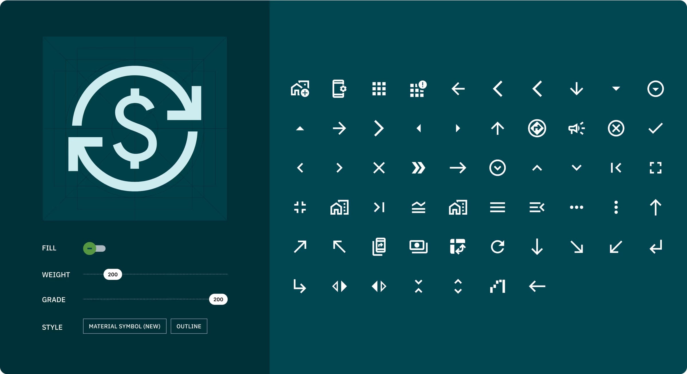 Lateral Frontiers icon set