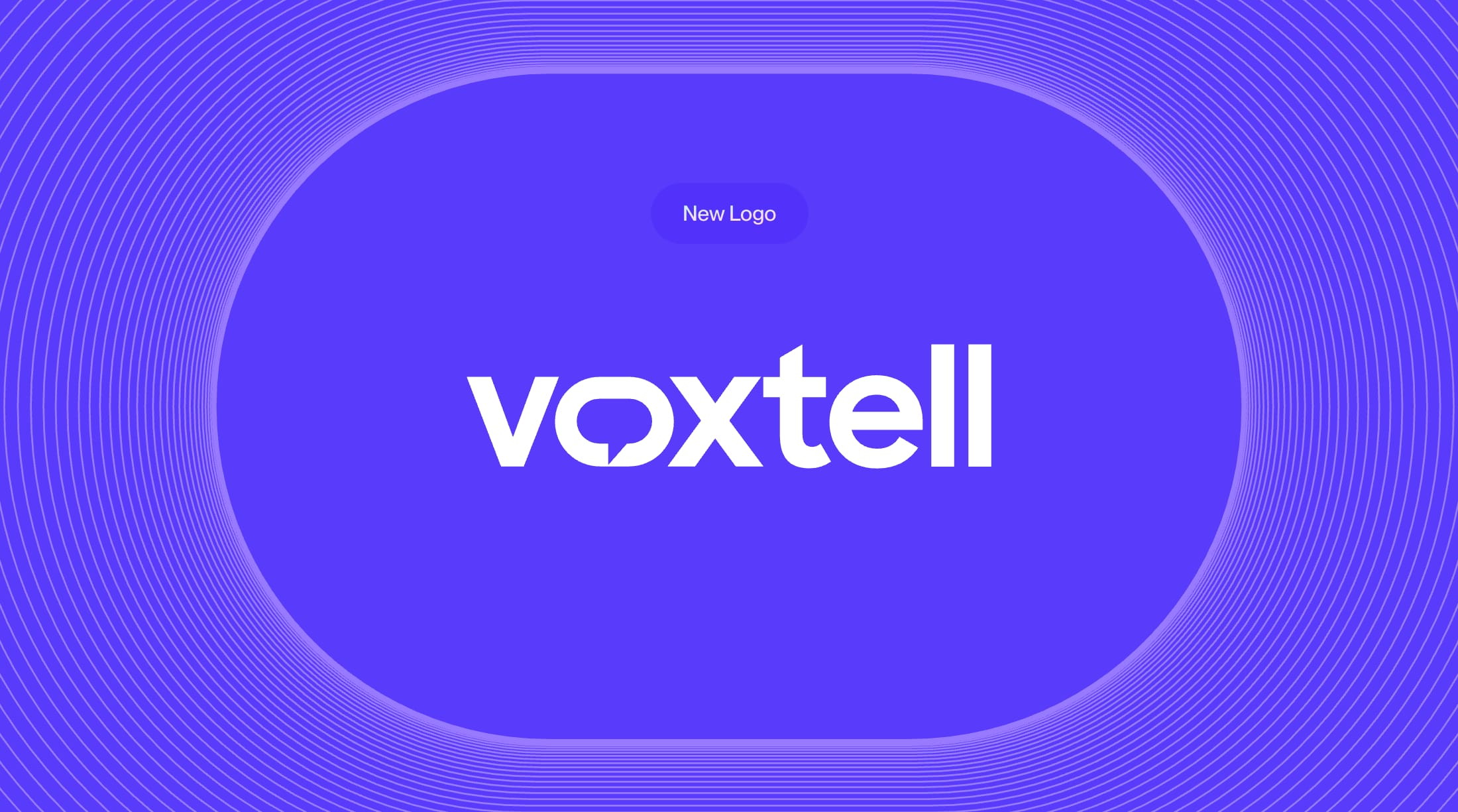 The new Voxtell logo on Vox Purple