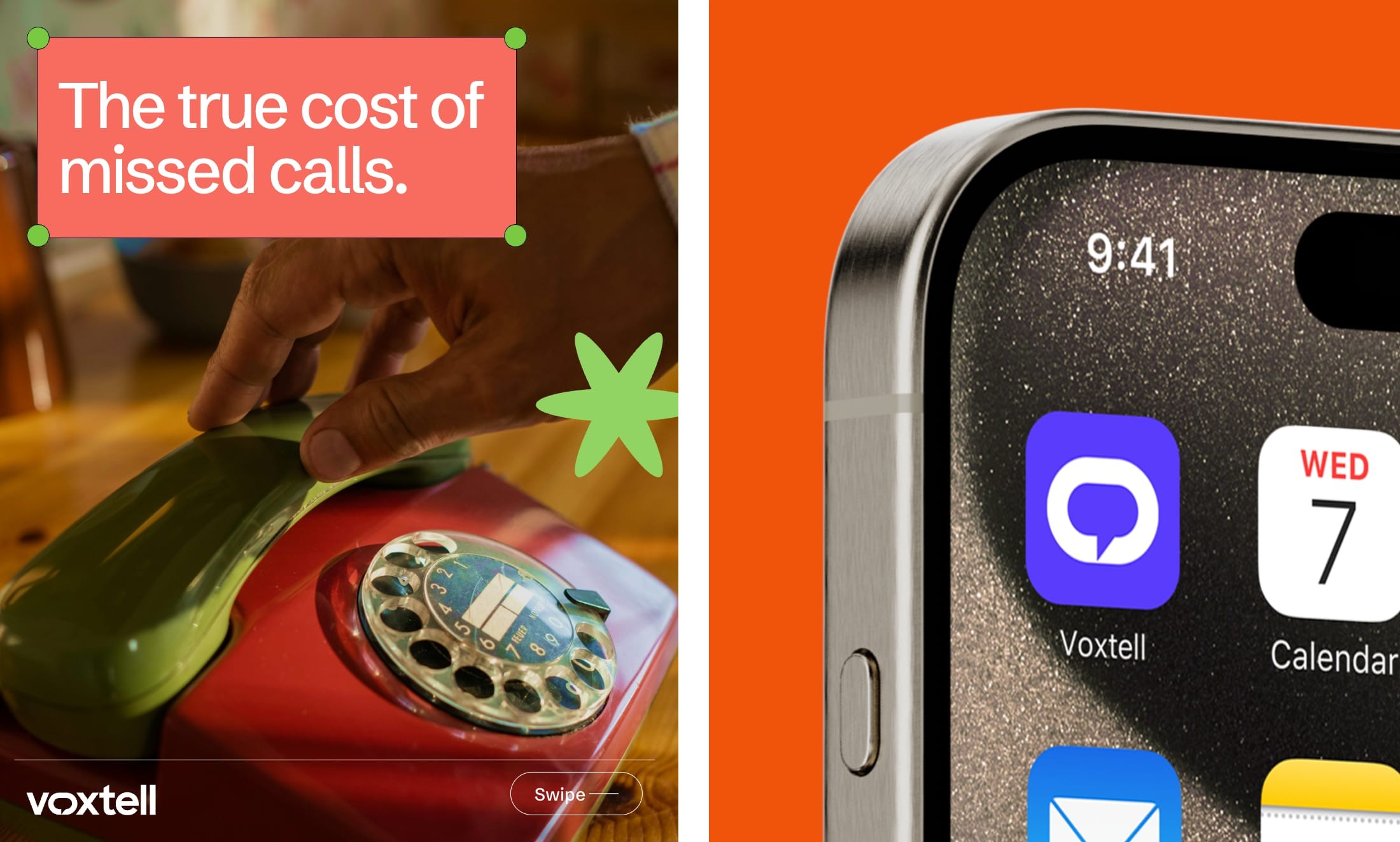 Voxtell social ad: The true cost of missed calls