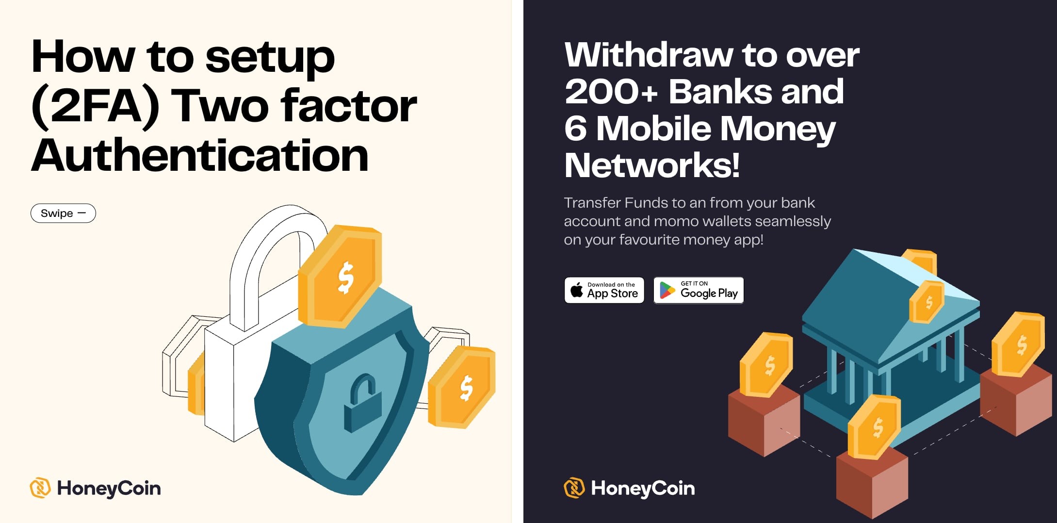 Honeycoin advertising campaigns