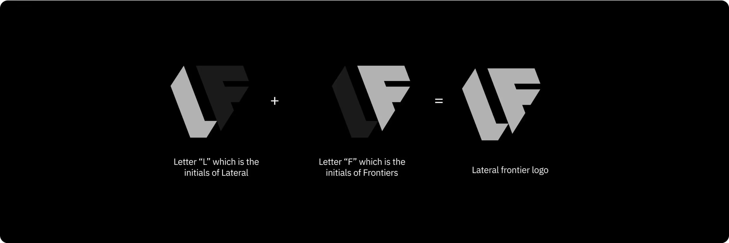 How the LF monogram is built from the L and F