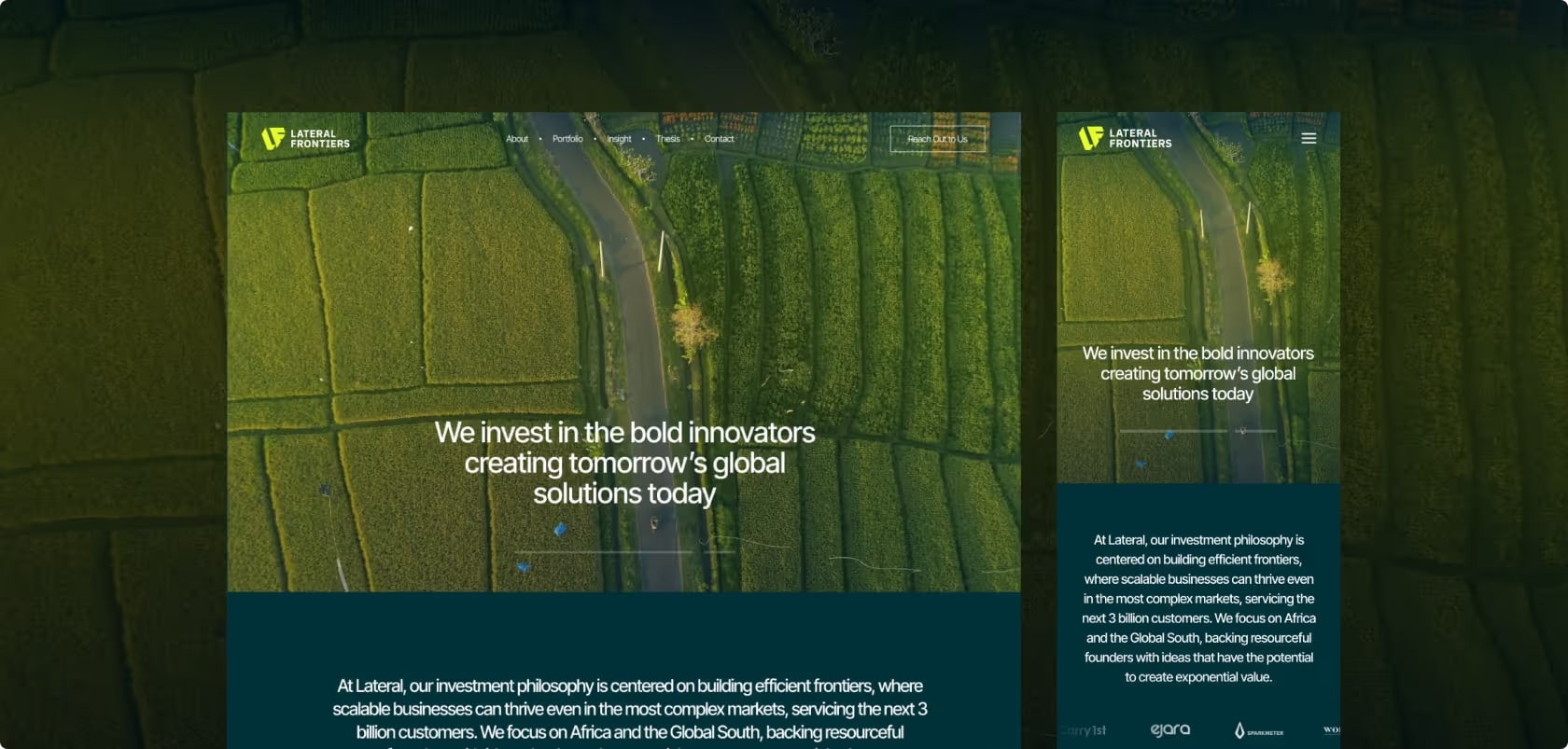 The new Lateral Frontiers website