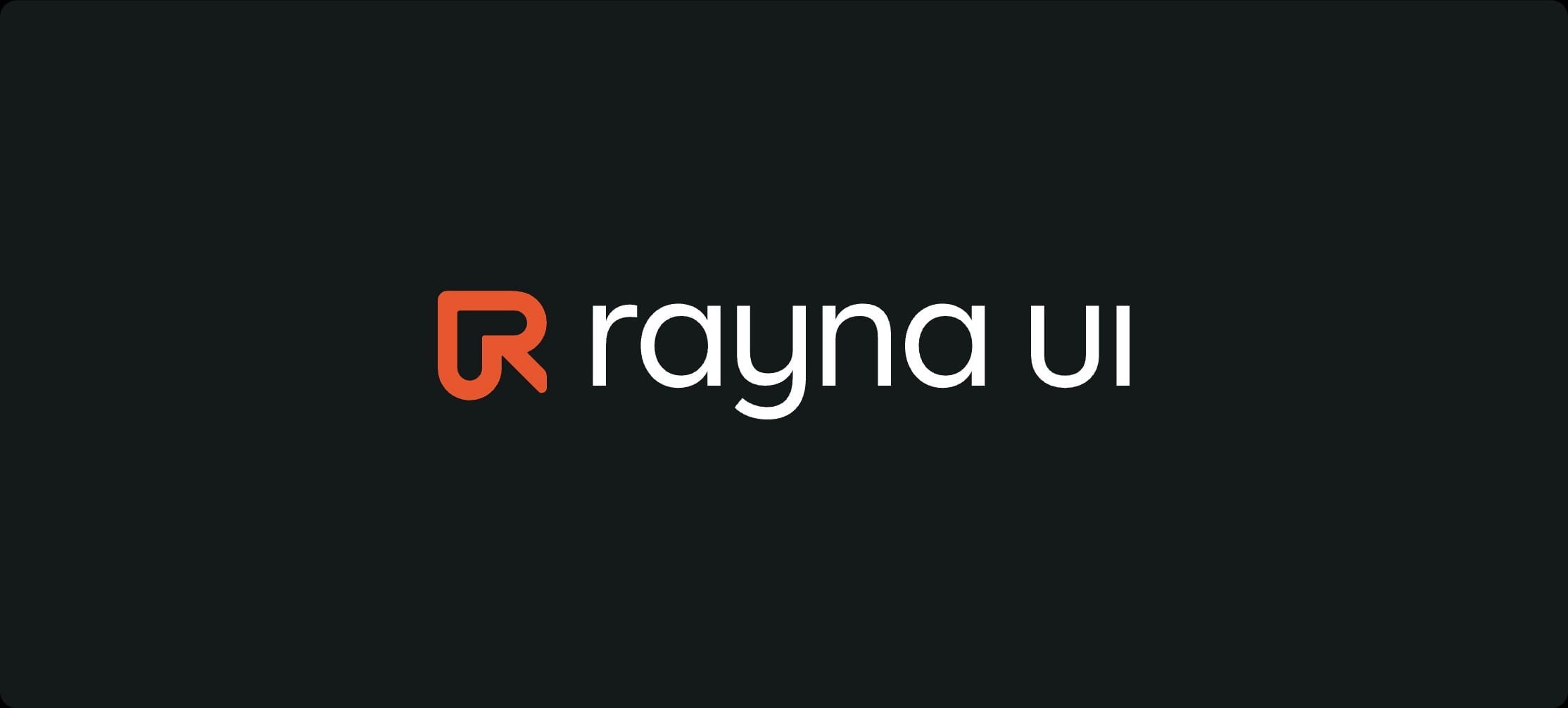 The Rayna UI logo on charcoal